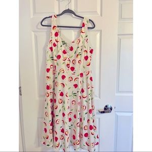 NWT Miss Lulo Vintage Inspired Apple Print Dress